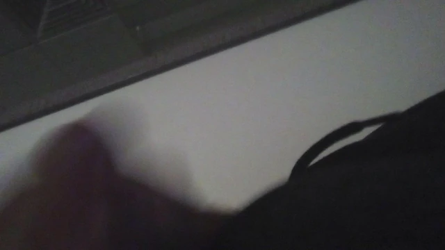 Masterbating with huge cock