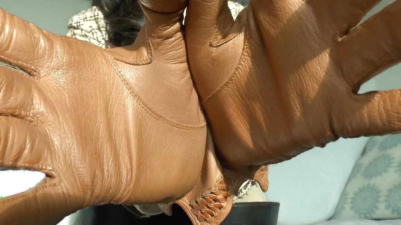 Prelude to a Session: Sniffing Leather Gloves Before the Whip Cracks! Lady Victoria Valente