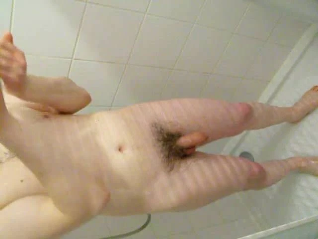 Under Shower Masturbating