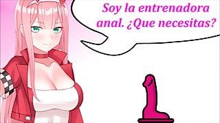 Spanish JOI Anal - La entrenadora de culos.