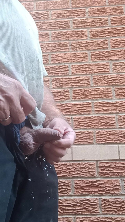 Soft Cock Outdoors on a chilly Day