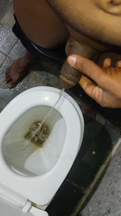 23yrs Indian Guy pissing in bathroom