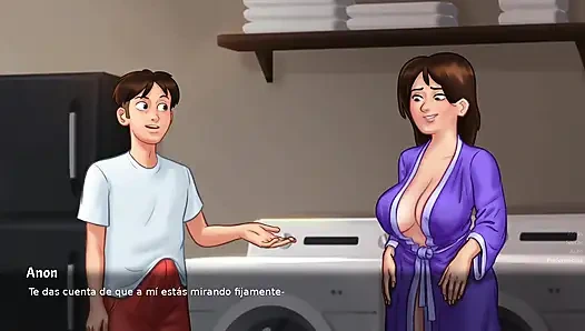 Hot Mom Knew That With That Dress She Could Make The Night Quite Romantic And Passionate - Summertime Saga