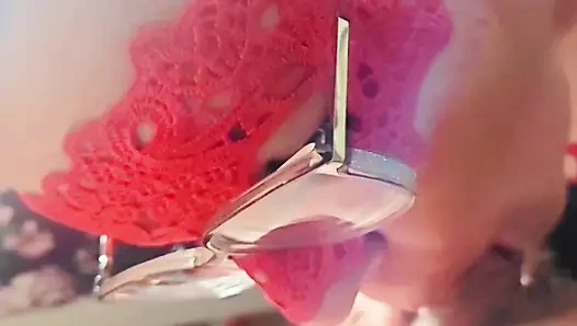 Alman iri güzel orta yaşlı seksi kadın xmaskedmomwifex küçük yarağı emiyor