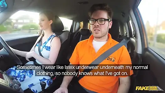 Fake Driving School - Hot Redheads Dirty Secret: Outdoor Blowjobs and Big Tits Worship