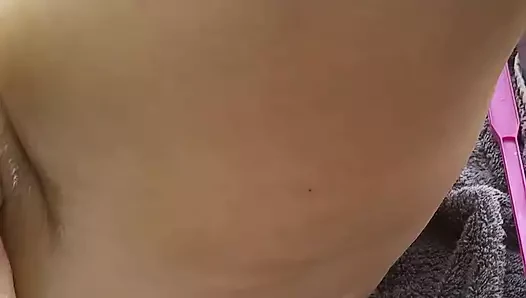 Julie Cunningham deep huge dildo nude outside