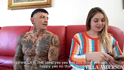 Babysitter on my FIRST DAY. my BOSS FUCKS me in front of his WIFE