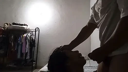 I'll get the semen out of you before your wife comes back.