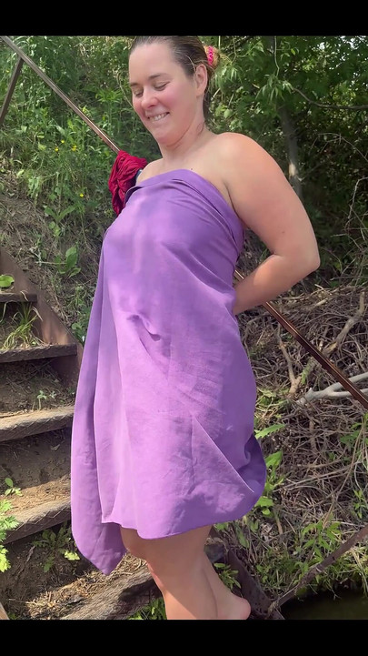 Postanowiłem zmienić się tam na plaży