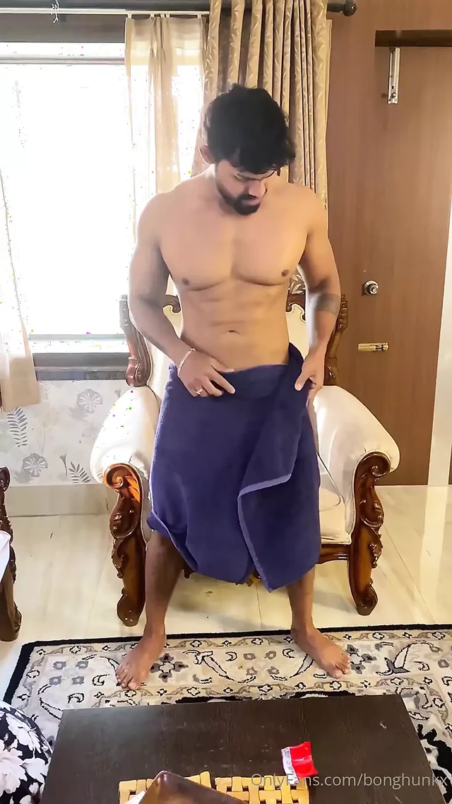 Towel Fun Handjob