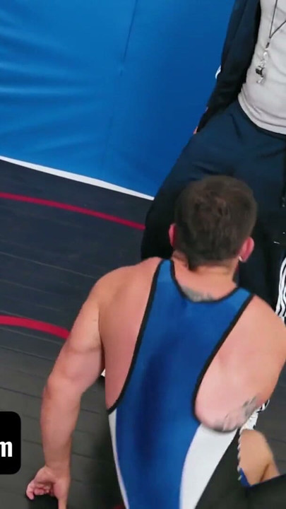 Handsome Stud Eric Fuller Gets Dominated & Fucked By Wrestling Buddy And Perv Coach - Varsity Grip | Clip 1