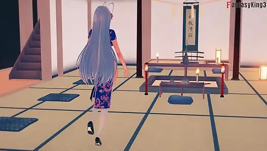 Rias Gremory Kimono festivalde seks - dxd ntr madness series