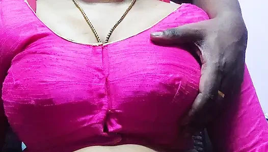 Beautiful Indian sister-in-law called her boyfriend at home