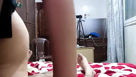 İki erkekle Faslı kadın, ateşli Faslı seks, komşum ve arkadaşı