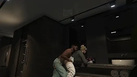 GTA 5 FRANKLIN CAPTAIN CRAZY DICK GIVING IT ALL OVER THE SAINTS GTA V