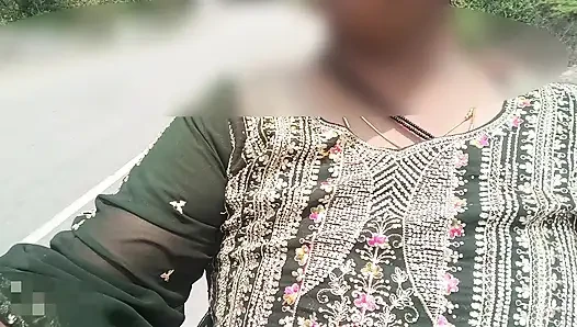 Bike Ride Boobs showing in public road and risk big natural boobs