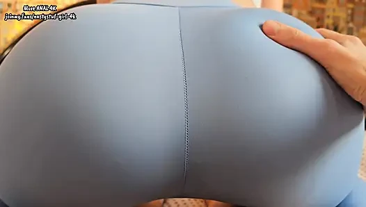 This Thicc Ass Ate Dick Whole. POV Leggings Down Cream Overflow