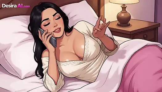 Big Cock Makes Teacher Cream Moaning Until Her Thighs Are Dripping -AI Generated