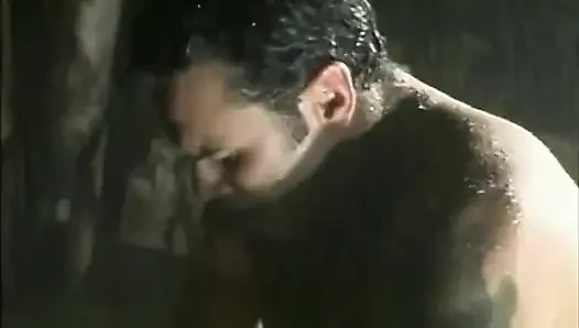 Blond with Round Ass Gets Rough Doggystyle During Rainstorm