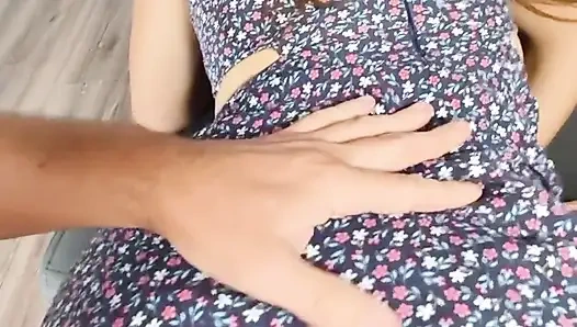 Большая попка раком в коротком платье