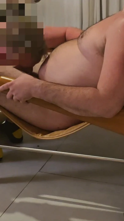 Jaw-dropping moment from "SEE HOW HARD YOU'VE GOT THIS DICK ALREADY - Uncut married DILF uses cocksukers mouth"