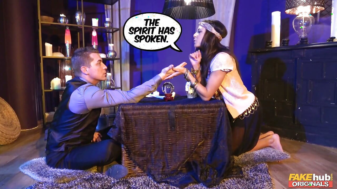 Fakehub Originals - Seductive Fortune Teller Cassie Del Isla Gives Skeptic Steve a Wild & Naughty Peek Into His Horny Future