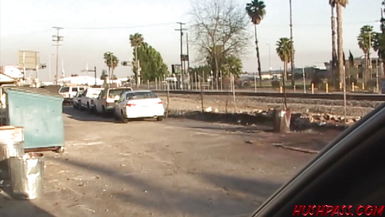 ガソリンスタンドでの公然裸がゴールディ・コックスを盛り上げる