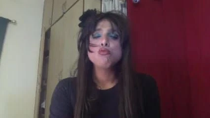 Me' trying out my new lipstick