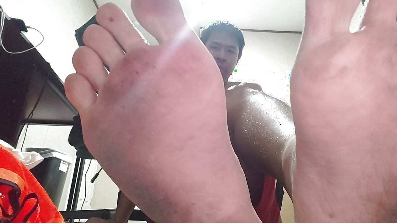 ASMR Shorts & Soles: Dirty Barefeet Close-Up Show
