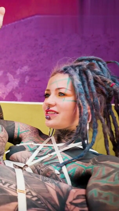 Tattooed Alt Girls Go Wild with Massive Toys | Clip 1