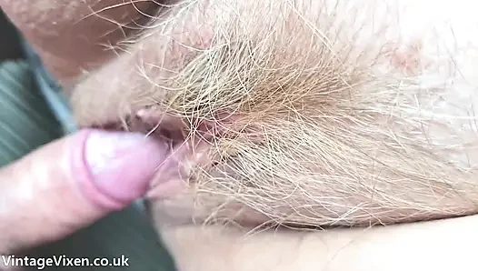 Cheating Slut Wife Permits Tiny Penis Cuck Husband to Fuck her Hairy Cunt While She Messages Lover for Real Sex