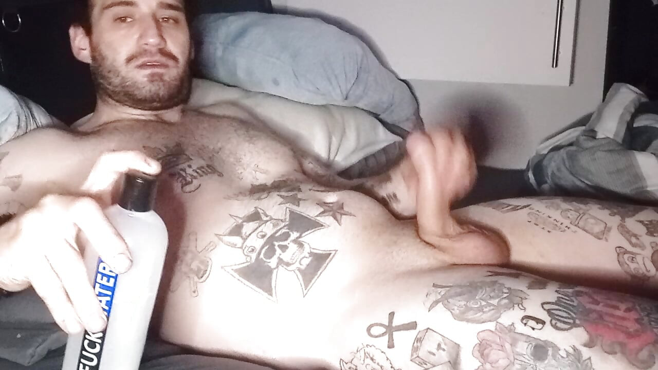 Hot guy rubbing his cock so nicely