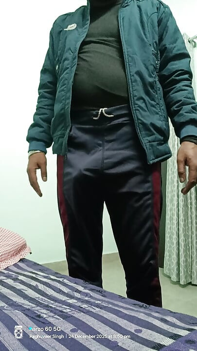 Indian desi man enjoy shower and masterbation show with neighbour