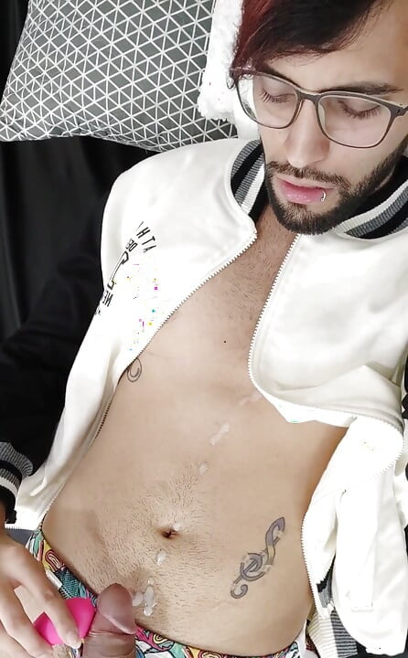 I was so horny after a show I had to shoot a nice load