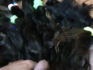 Hairplay  ponyplay ponytail fetish hair job hairjob