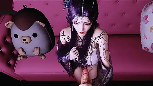 Virtual Goddess Spark: Scarlet Curves - 3D Animation Hentai