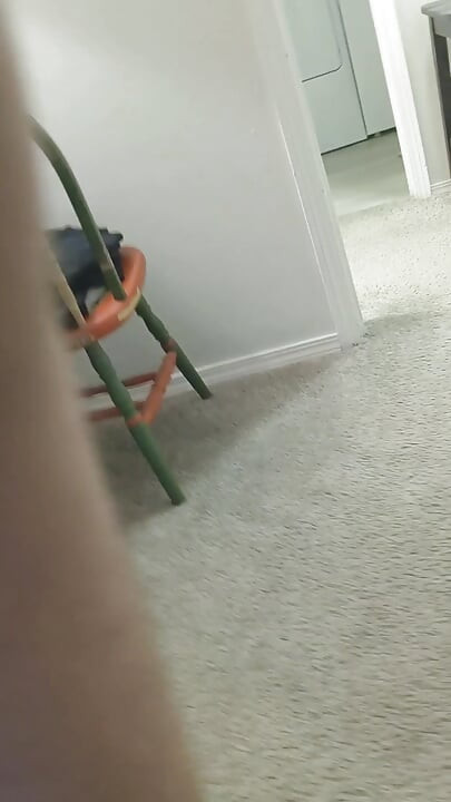 Boy plays with his big dick and asshole. POV belly cumshot