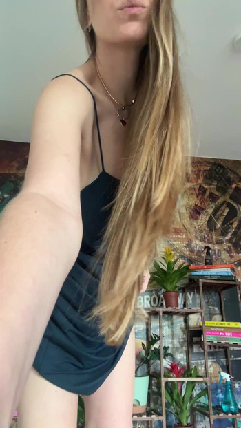 Sheer tease under dress