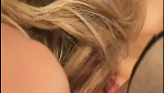Asian lesbian pussy licking dildo playing