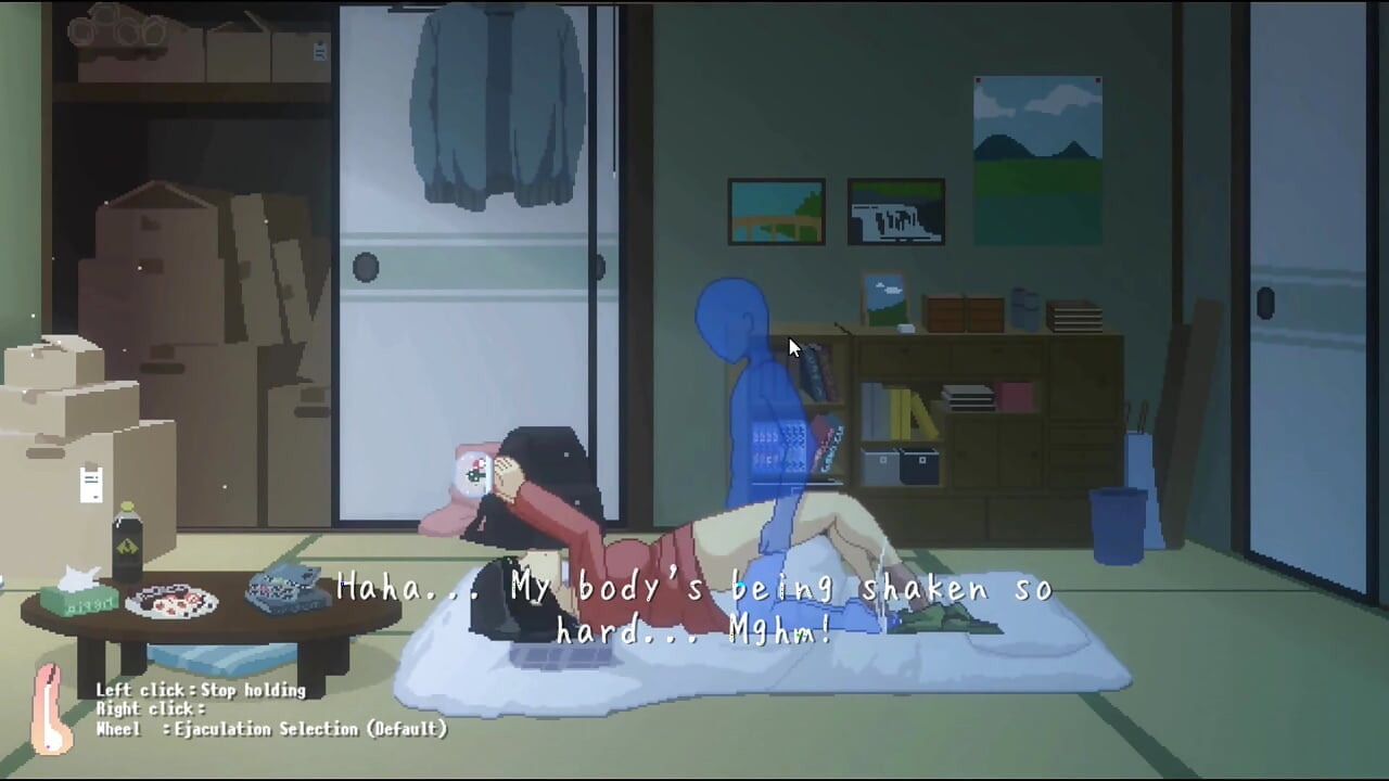 Hentai igra - žena sa ogromnim sisama ima grub seks u kući