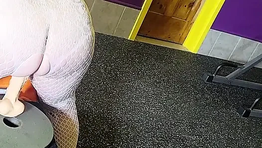 She got caught riding dick in the Gym