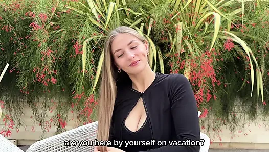 She Flirted and Cheated on Her Husband on Vacation with a Stranger Guy, but She Is so Beautiful