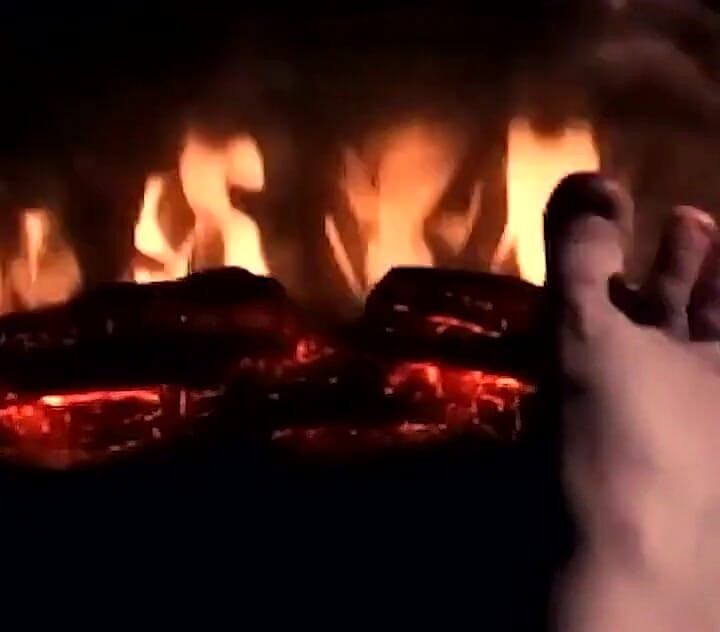 Warming My Feet on the Fire so They Get Warm and Sweaty for Your Cock and Balls