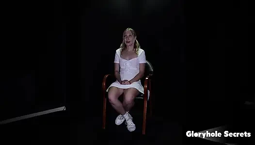 GLORYHOLE SECRETS - Mckenna Lynn Swallows Stranger Loads At Gloryhole