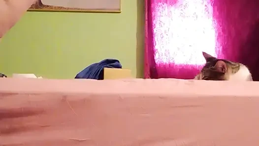 Mexican blonde gets hot with a fake one