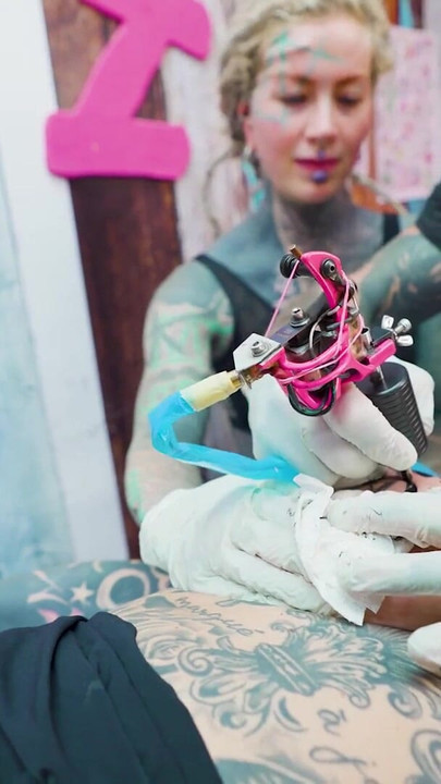 Inked Lovers Big Dick Foursome Merry's Tattooed Adventure | Clip 1