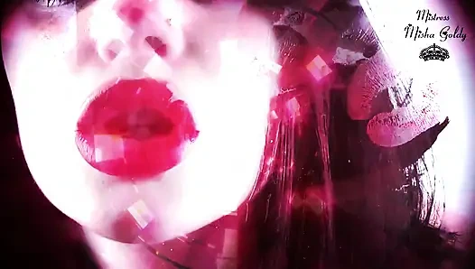 My red kisses on you