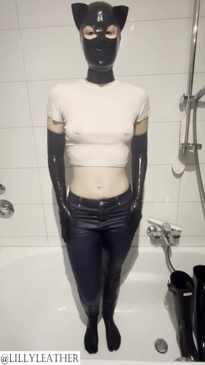 Iconic moment from "Latex teen girl is pissing in rubber boots and jeans"