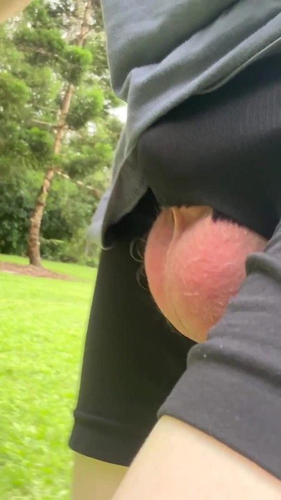 Iconic moment from "Straight guy walks around with his big balls hanging out"