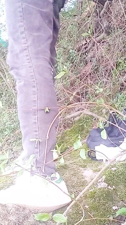 What happens behind the scenes after filming a gay twink’s massive outdoor precum cum ejaculation Cleanup & admiring the scenery | Clip 2